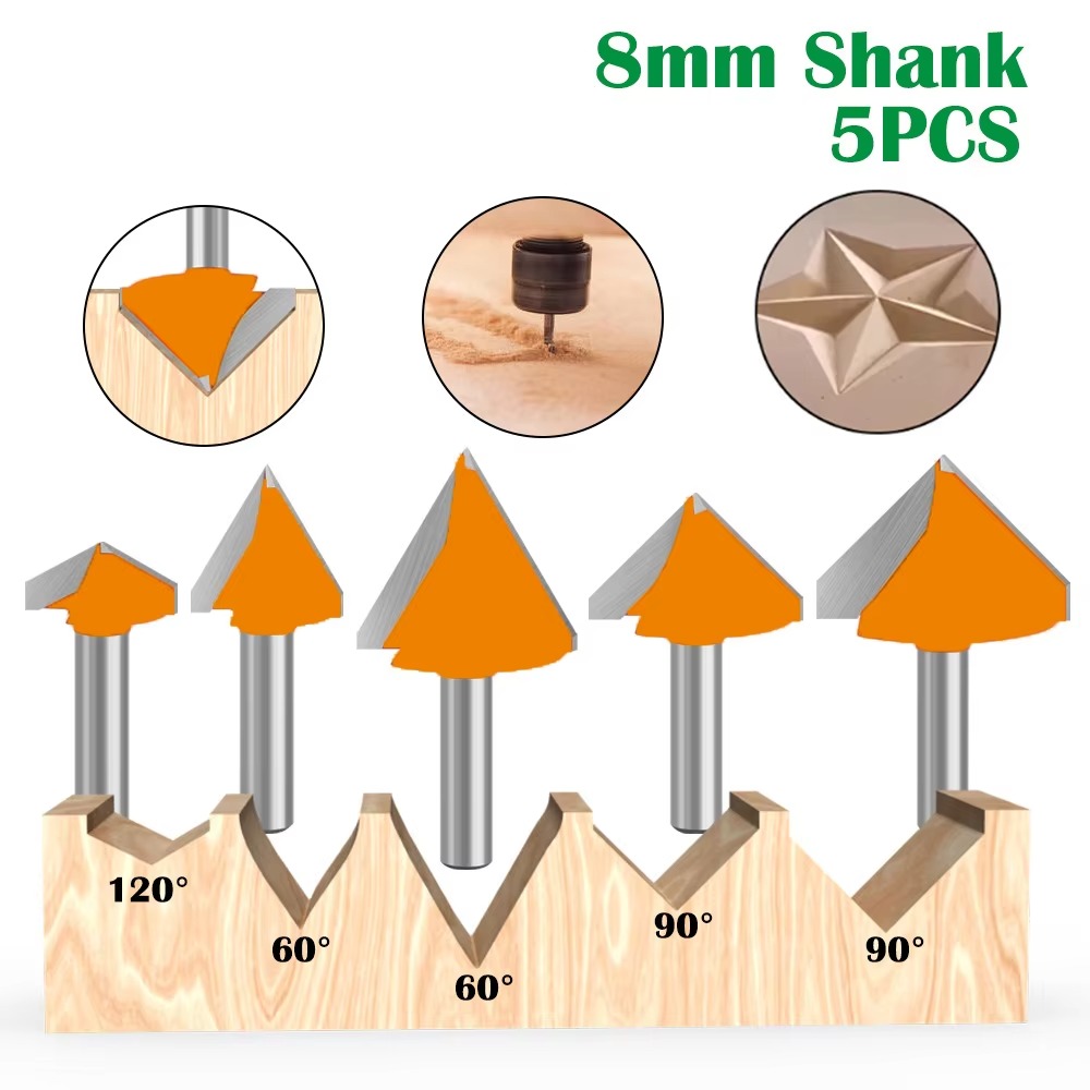 1PC 8MM Shank Milling Cutter W - 3D Printing Online avaliação e preço