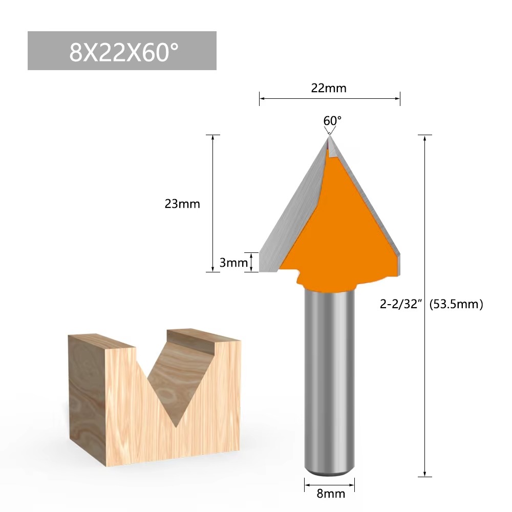 1PC 8MM Shank Milling Cutter W - 3D Printing Online avaliação e preço
