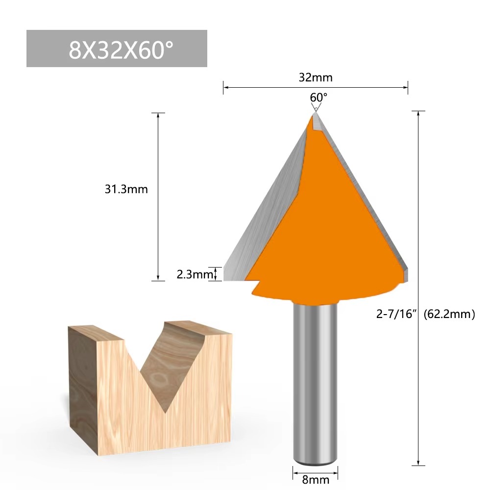 1PC 8MM Shank Milling Cutter W - 3D Printing Online avaliação e preço