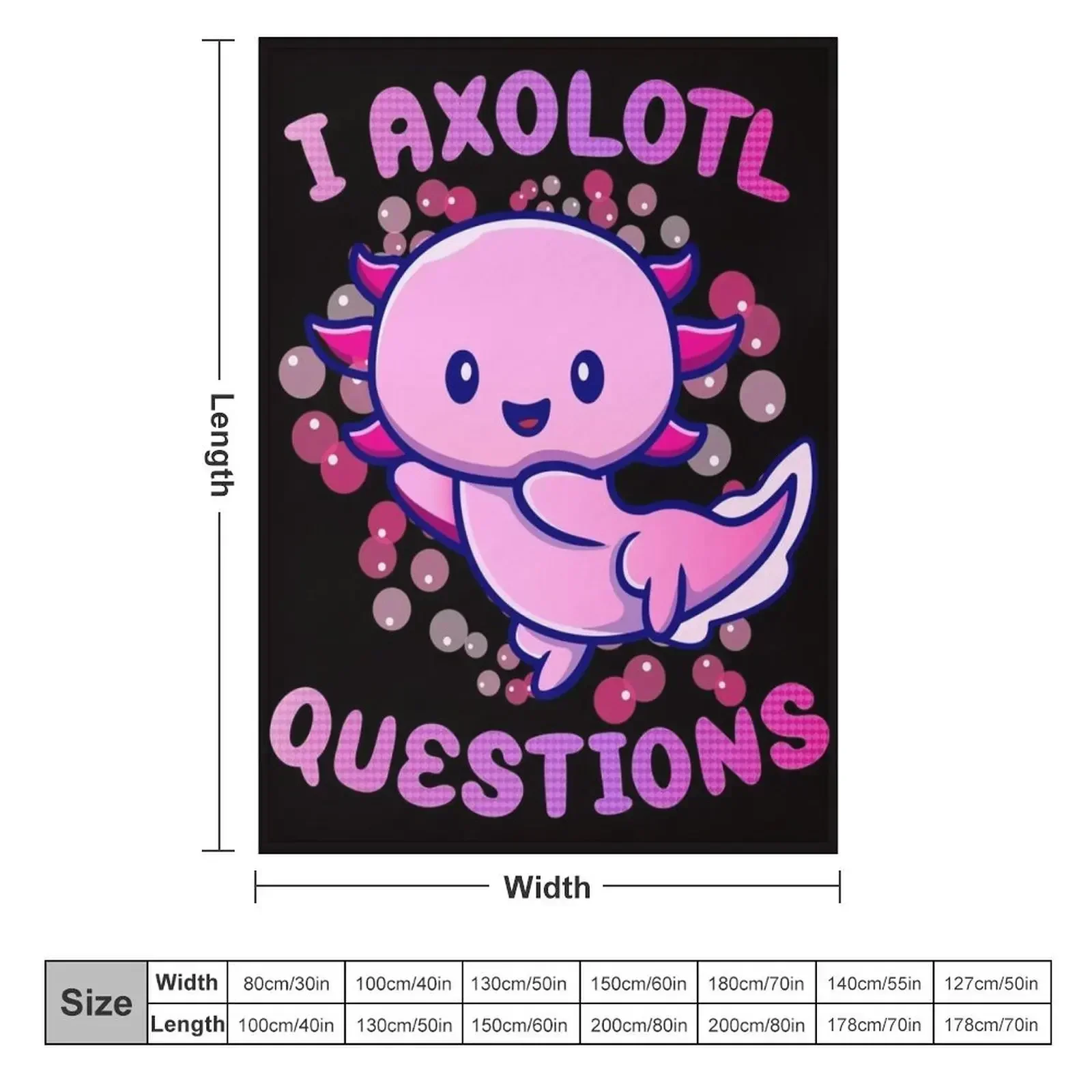 i axolotl questions Throw Blan - 3D Printing Question avaliação e preço