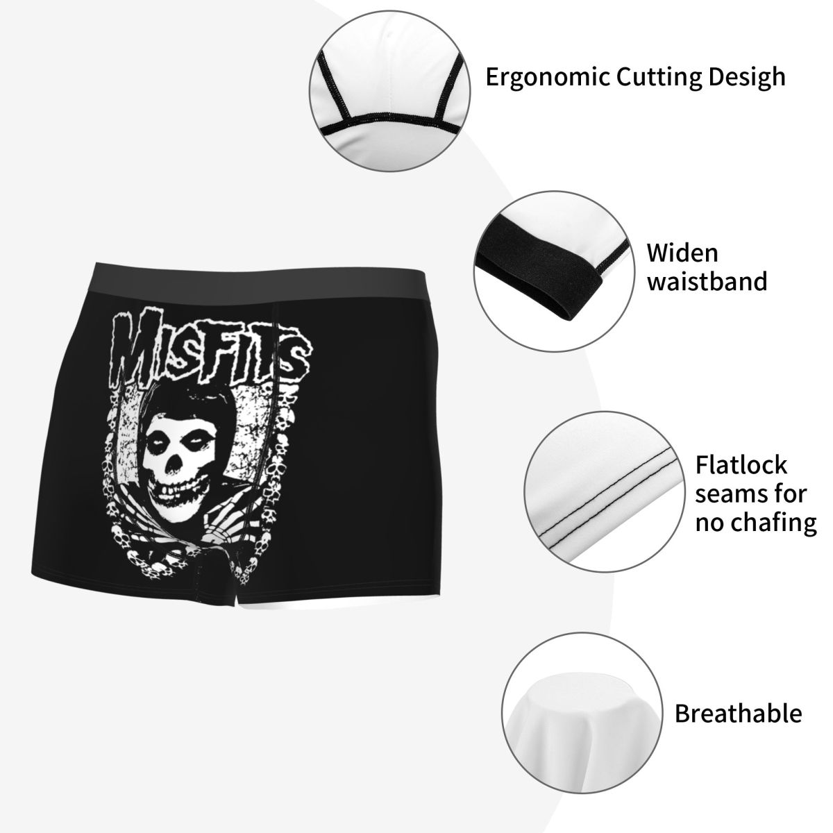 Punk Rock Band Misfits Boxer S - 3D Printing Rock avaliação e preço