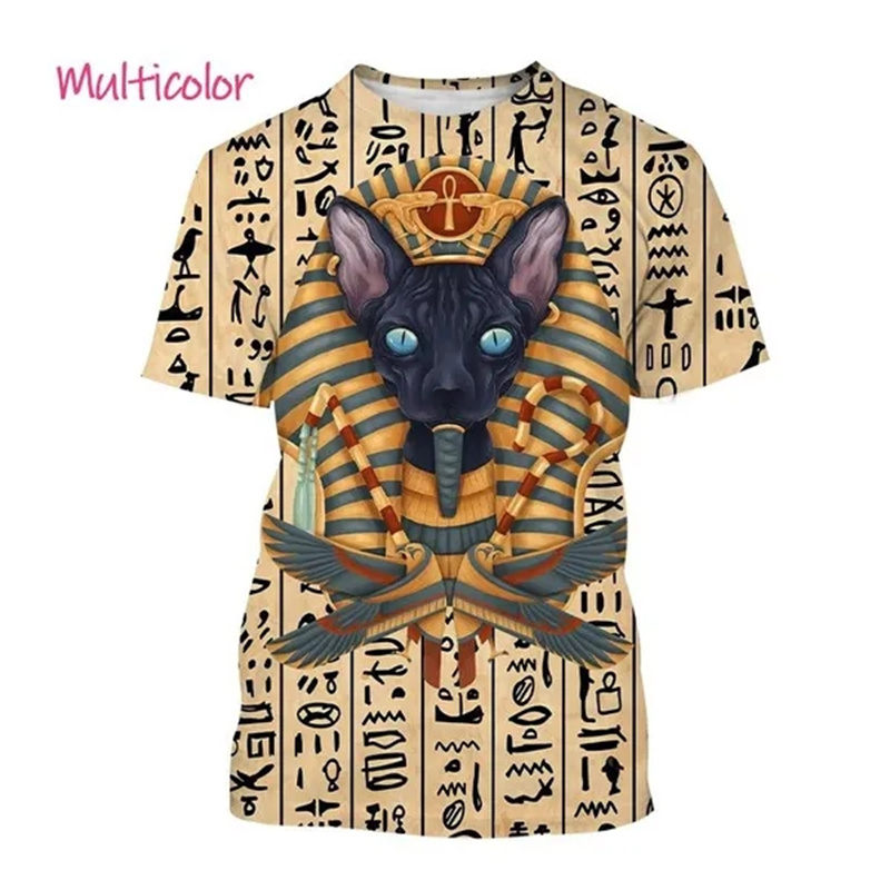 Summer New Pharaoh 3D Print T- - 3D Printing Online avaliação e preço