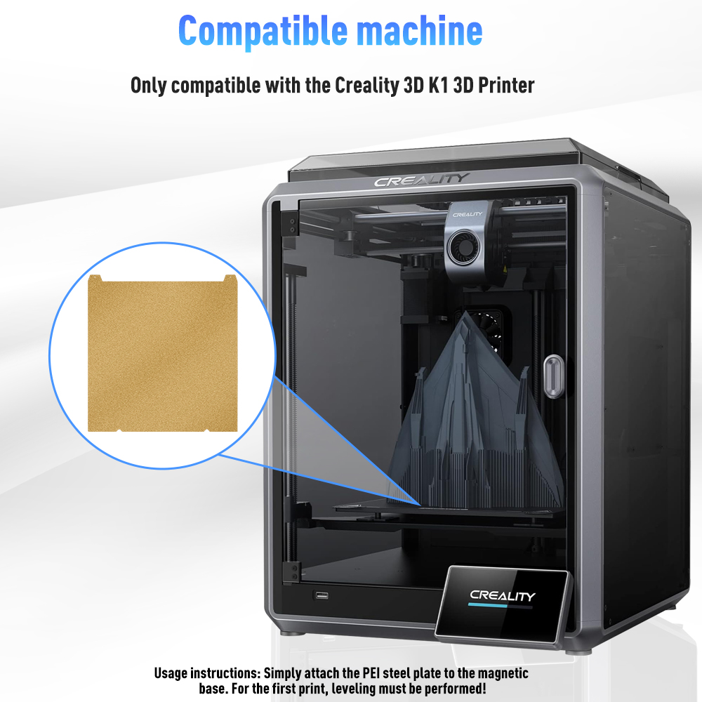 PEI Build Plate For Creality K - 3D Printer Bed Spring avaliação e preço