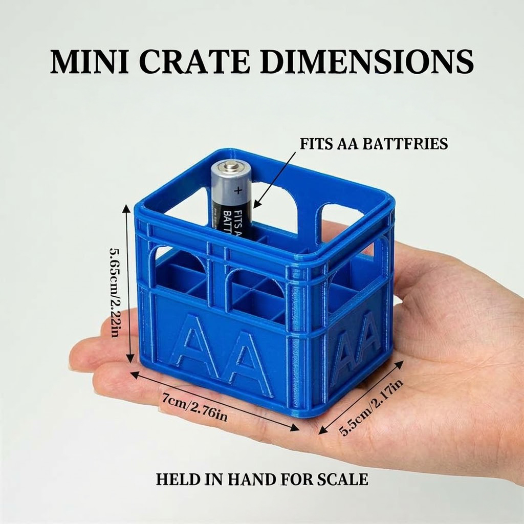 3D-Printed Mini Crate Battery  - 3D Printing Workshop avaliação e preço