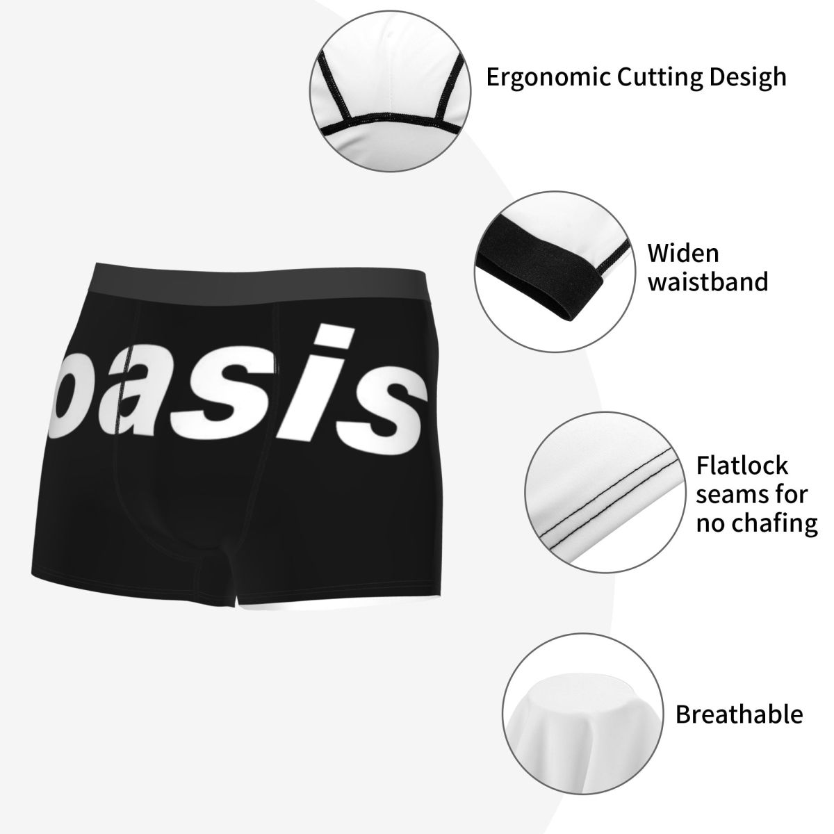 British Rock Band Oasis Boxer  - 3D Printing Rock avaliação e preço
