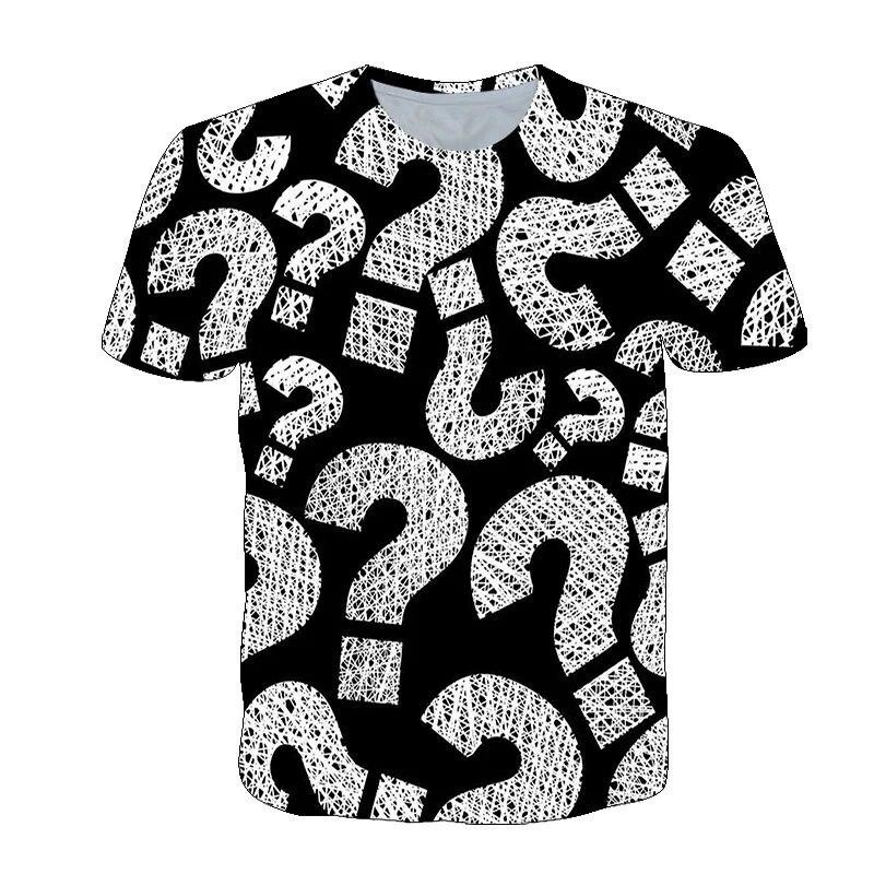 Fun Question Mark T Shirt For  - 3D Printing Question avaliação e preço