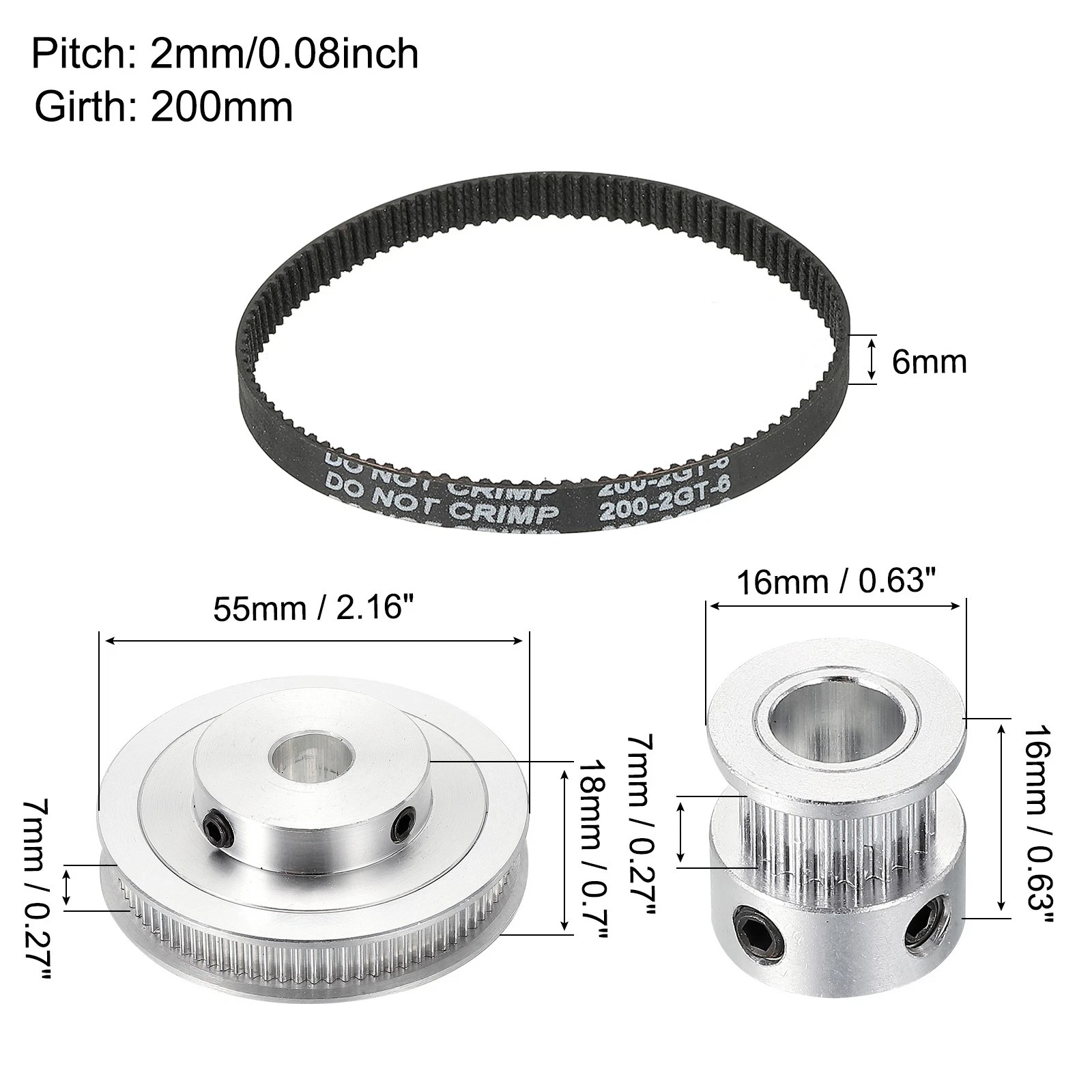 Timing Pulley 20&80 Teeth 8mm& - Timing Belt avaliação e preço