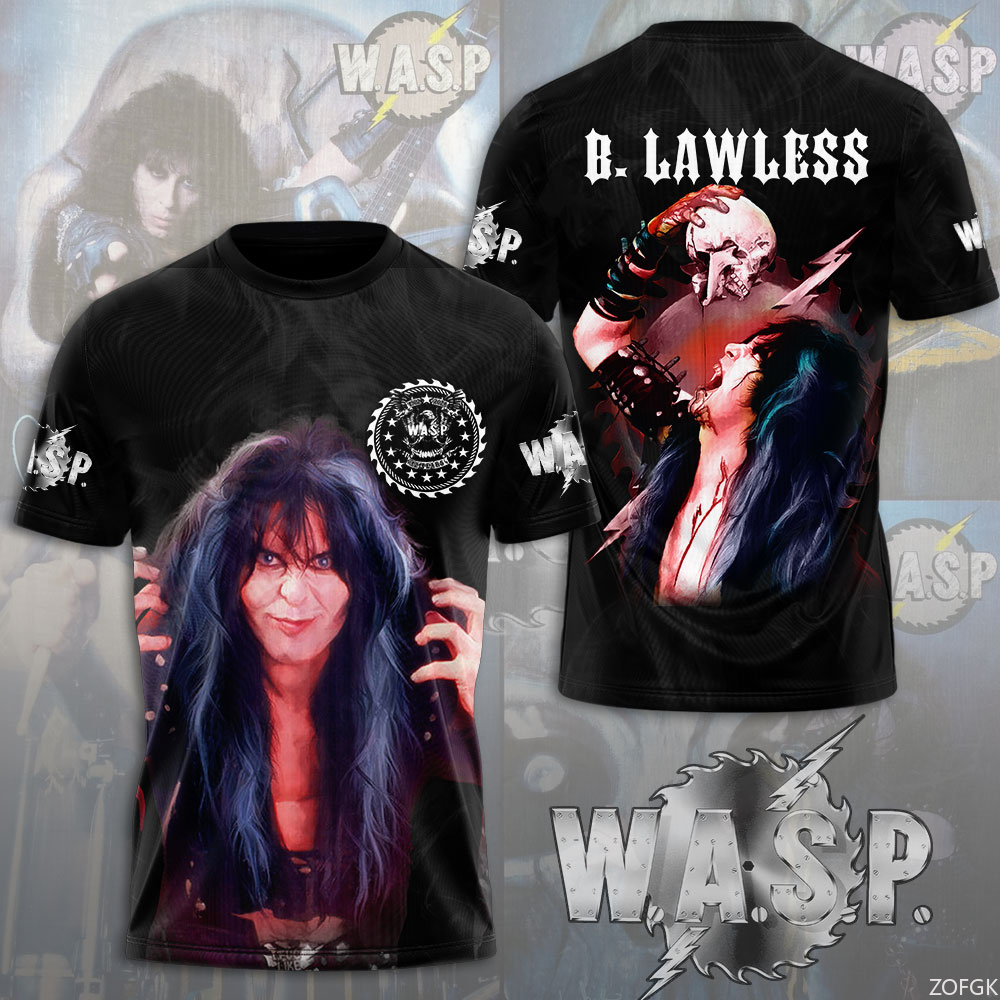 W.A.S.P Rock 3D Printing T-shi - 3D Printing Jersey avaliação e preço