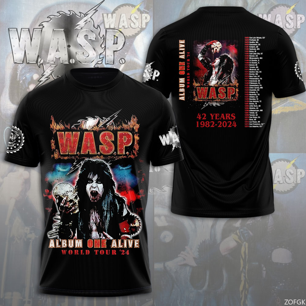 W.A.S.P Rock 3D Printing T-shi - 3D Printing Jersey avaliação e preço