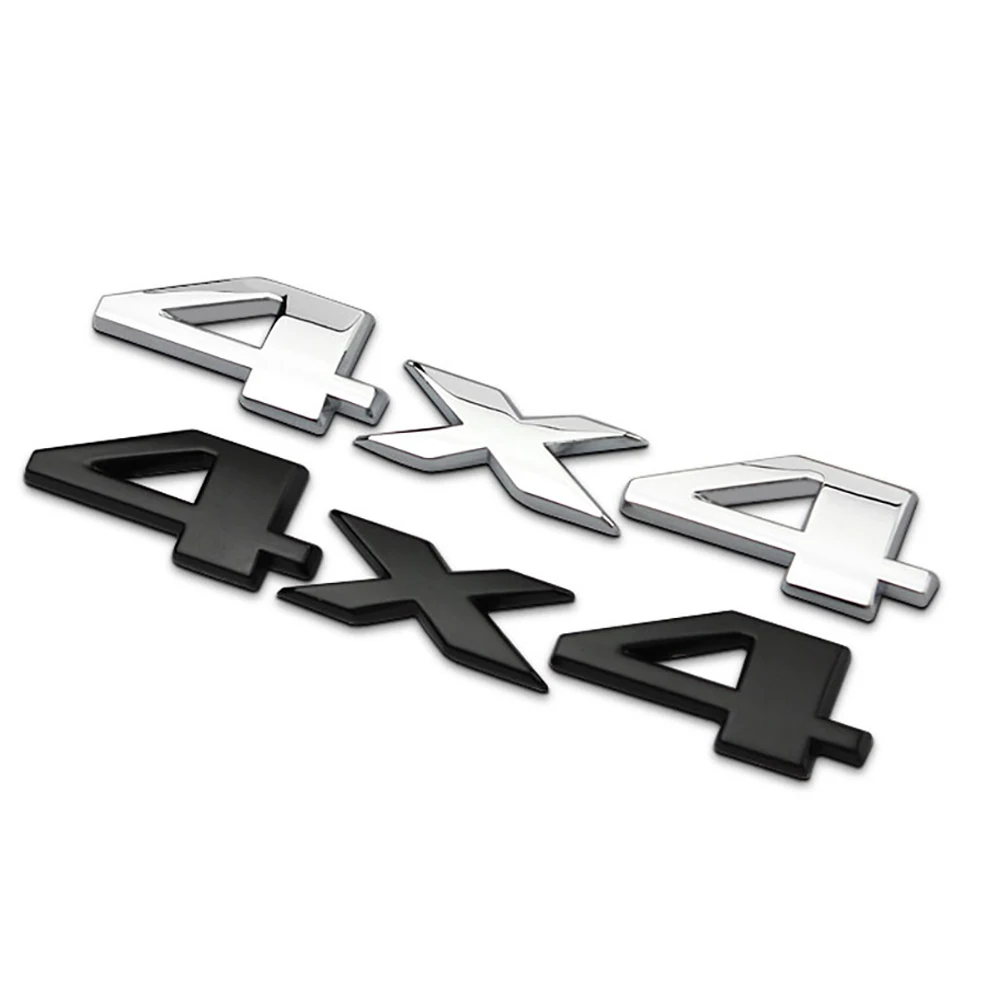 1Pcs Car 3D Metal Stickers 4WD - 3D Printing Online avaliação e preço