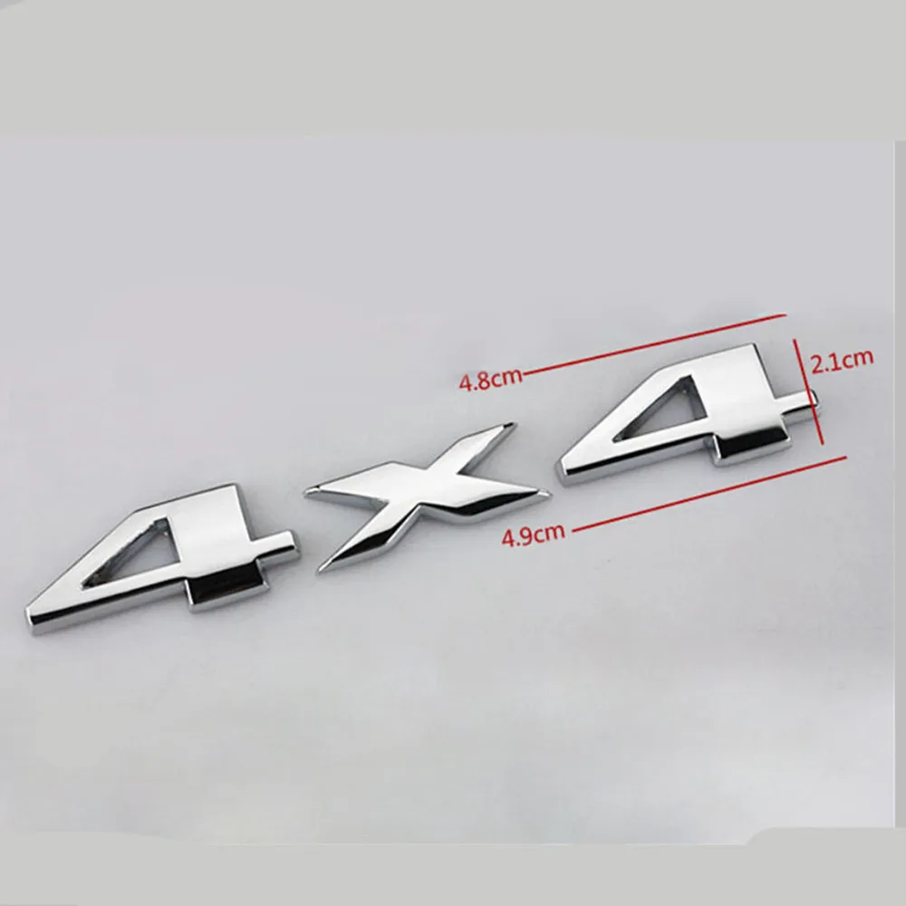 1Pcs Car 3D Metal Stickers 4WD - 3D Printing Online avaliação e preço