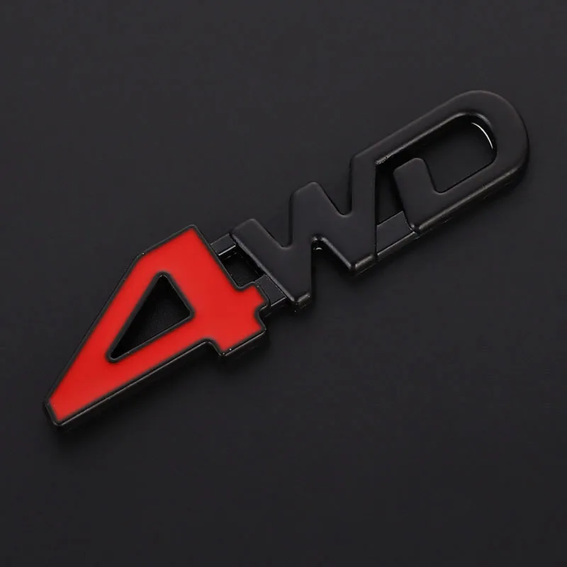 1Pcs Car 3D Metal Stickers 4WD - 3D Printing Online avaliação e preço