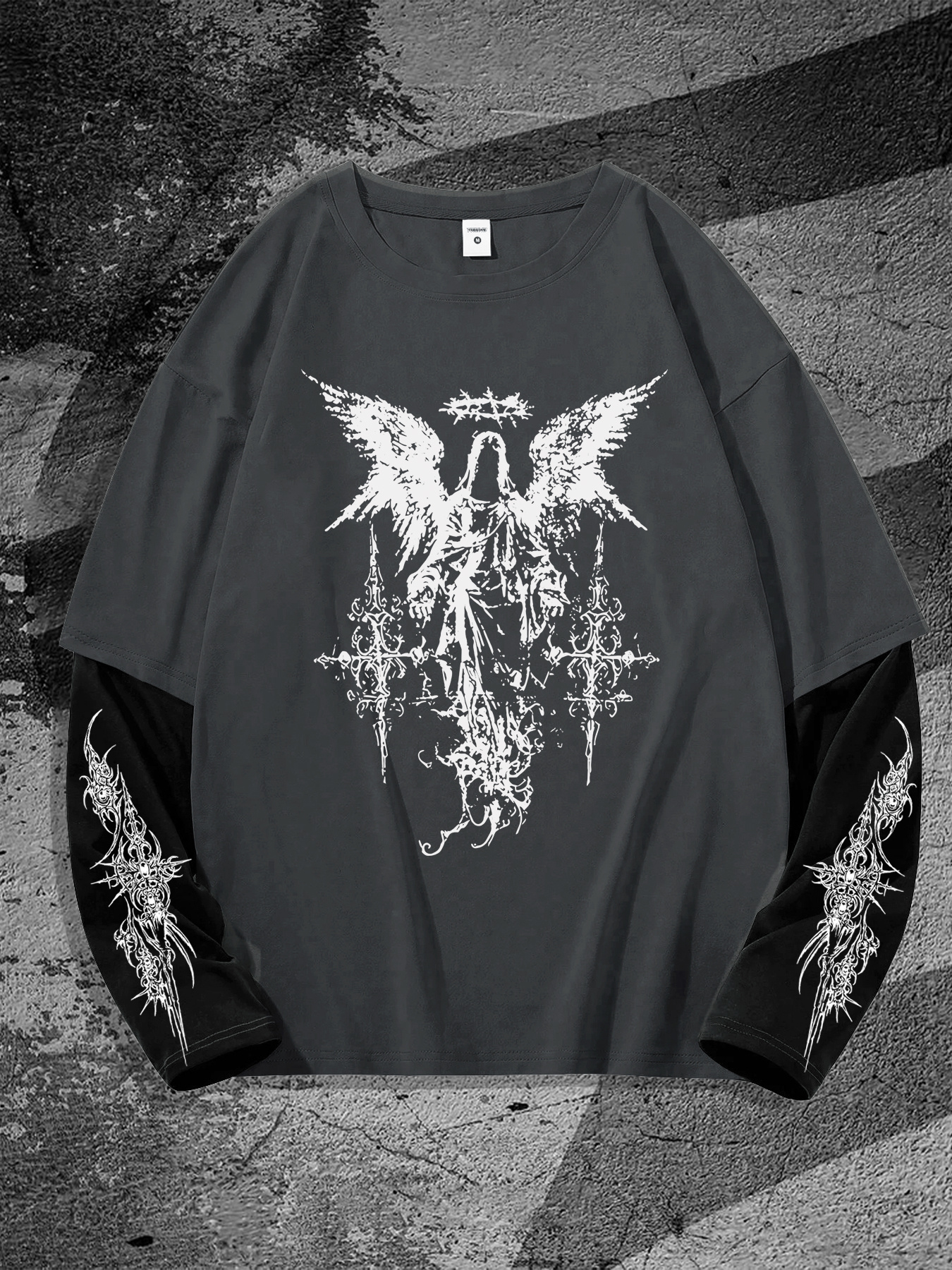 New men's long-sleeved T-shirt - 3D Printing Jersey avaliação e preço