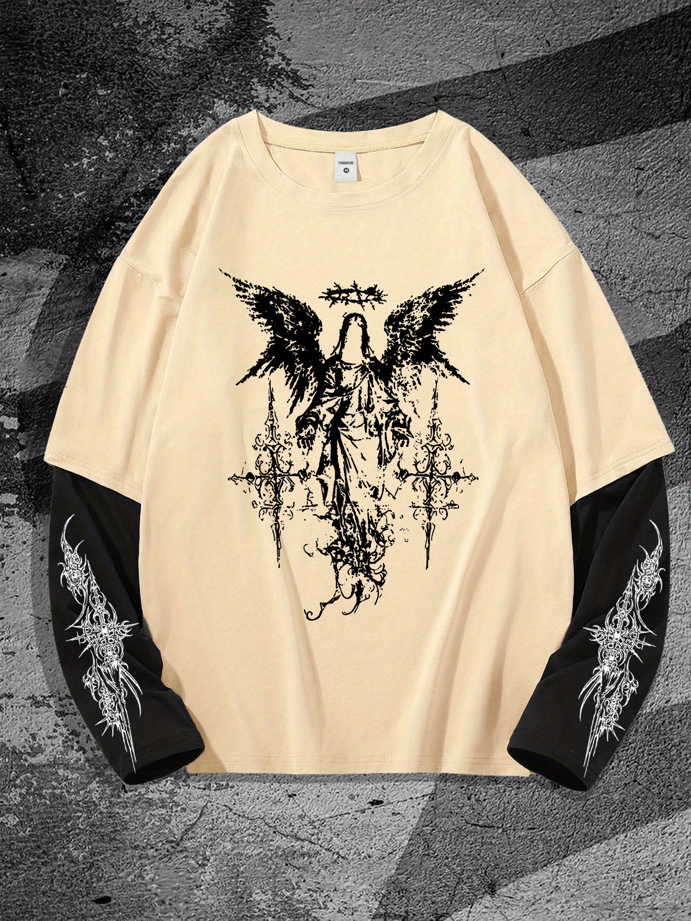 New men's long-sleeved T-shirt - 3D Printing Jersey avaliação e preço