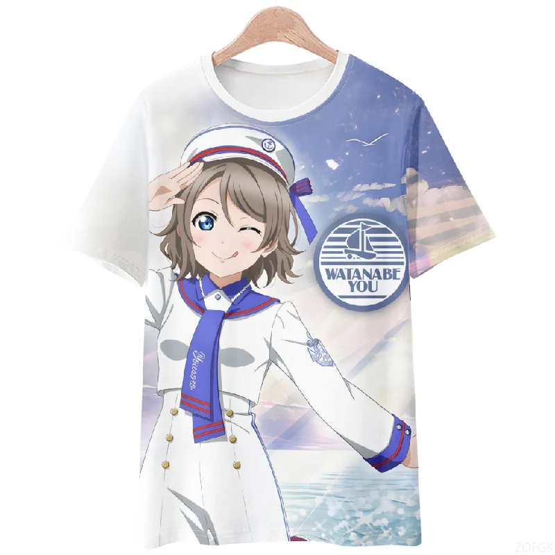 New hot selling summer 3D anim - 3D Printing Jersey avaliação e preço